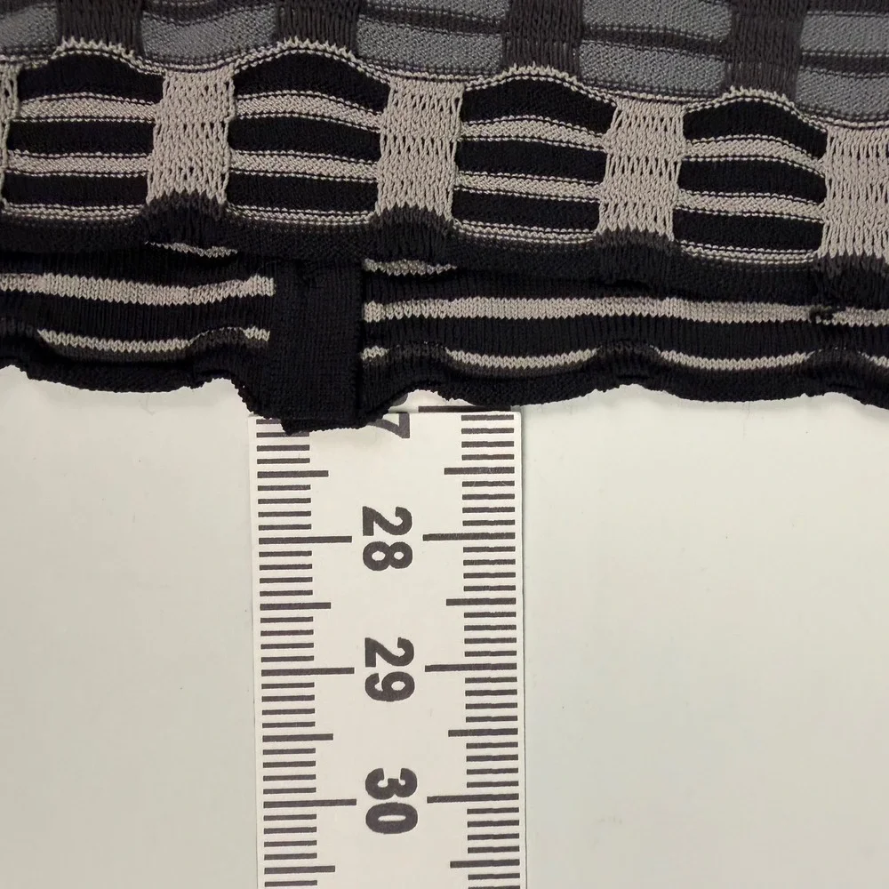 Pendleton Women's L‎ Cardigan Black Grey Cityscape Knit Button Long Sleeve